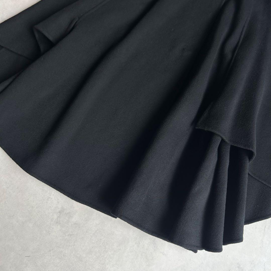 美品✨アナイ リバーケープジャケットコート マフラー ポンチョ 現行タグ 黒