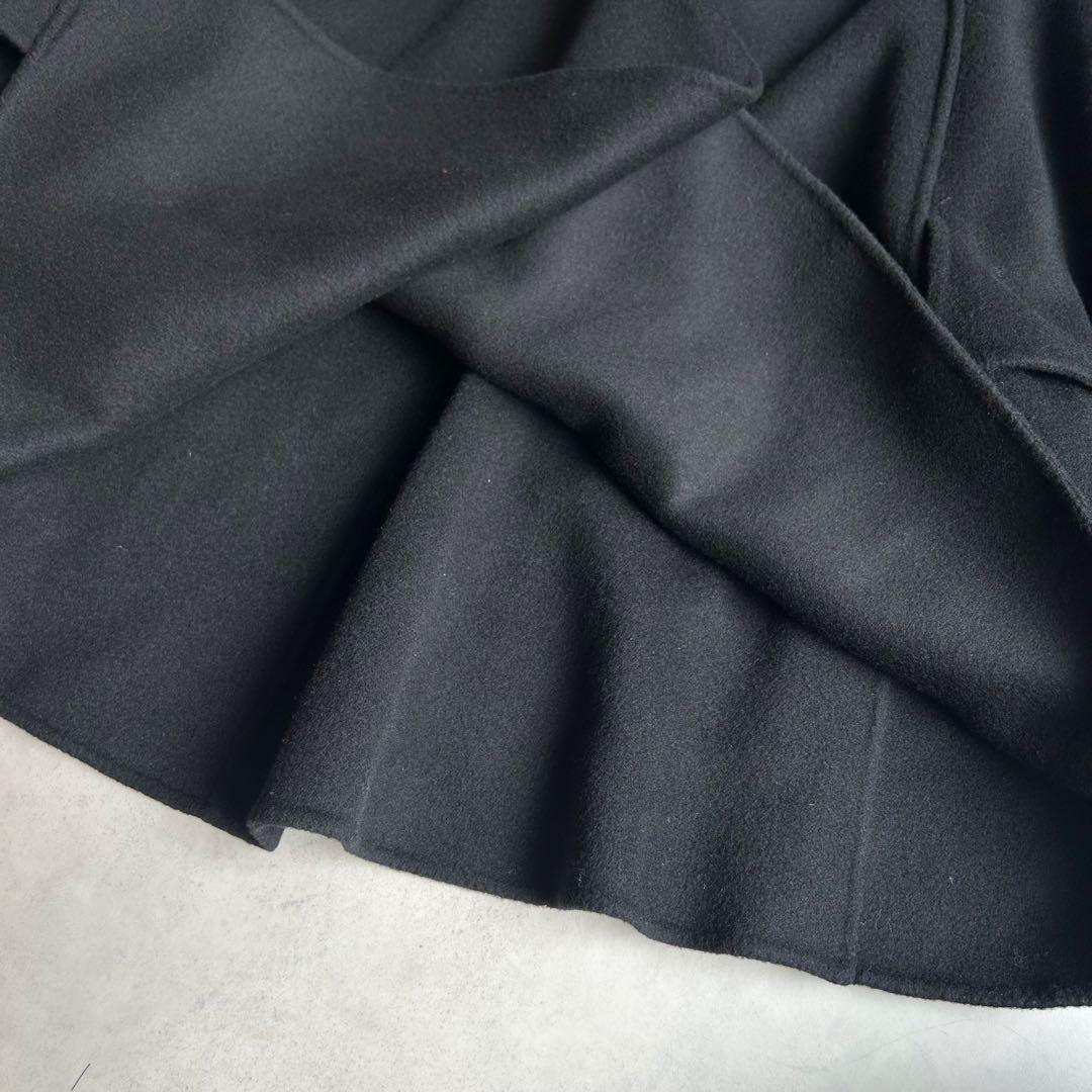 美品✨アナイ リバーケープジャケットコート マフラー ポンチョ 現行タグ 黒