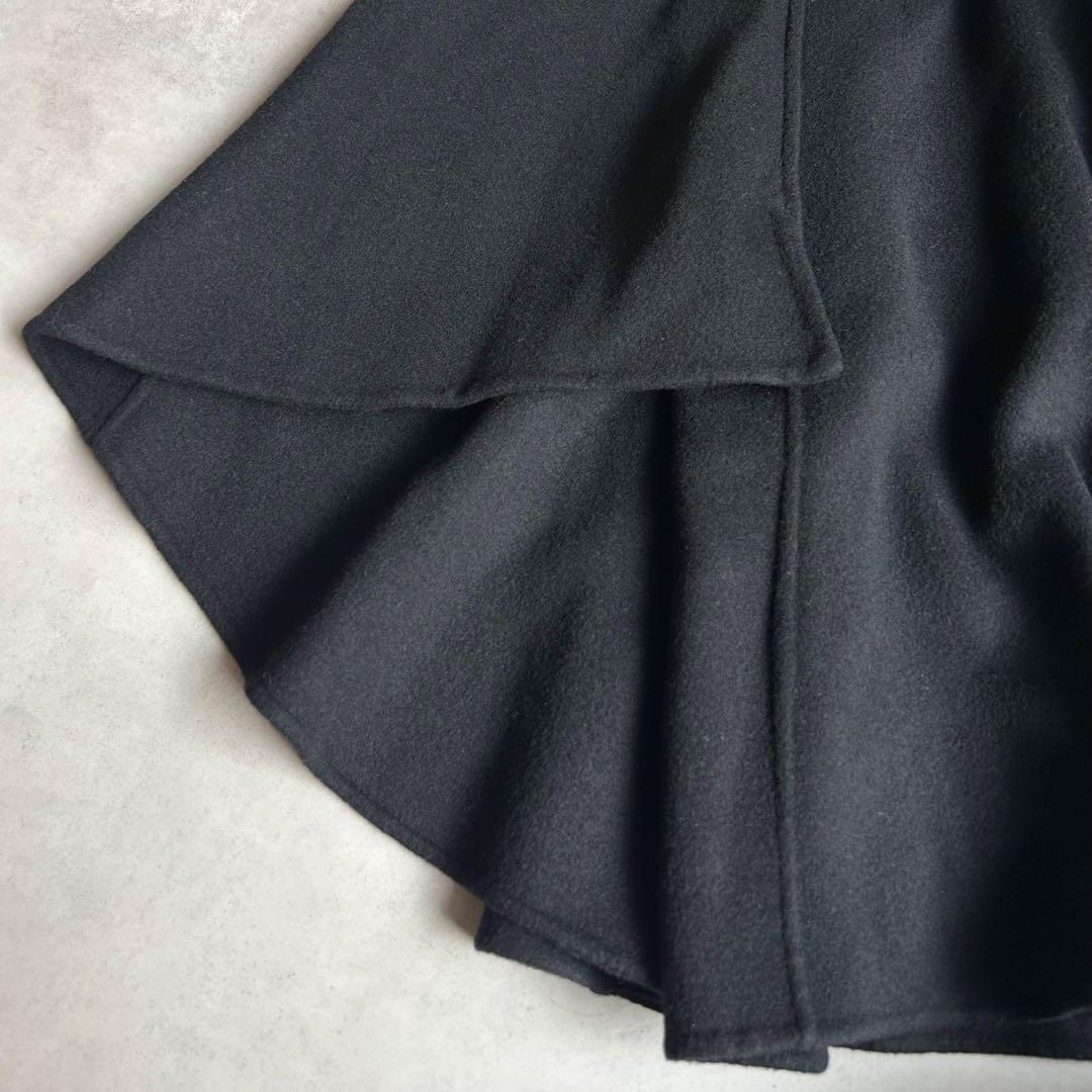 美品✨アナイ リバーケープジャケットコート マフラー ポンチョ 現行タグ 黒