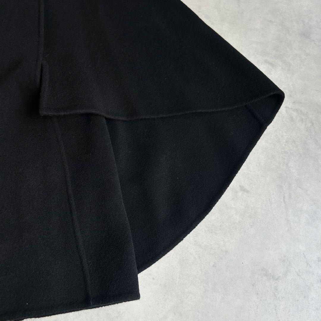 美品✨アナイ リバーケープジャケットコート マフラー ポンチョ 現行タグ 黒