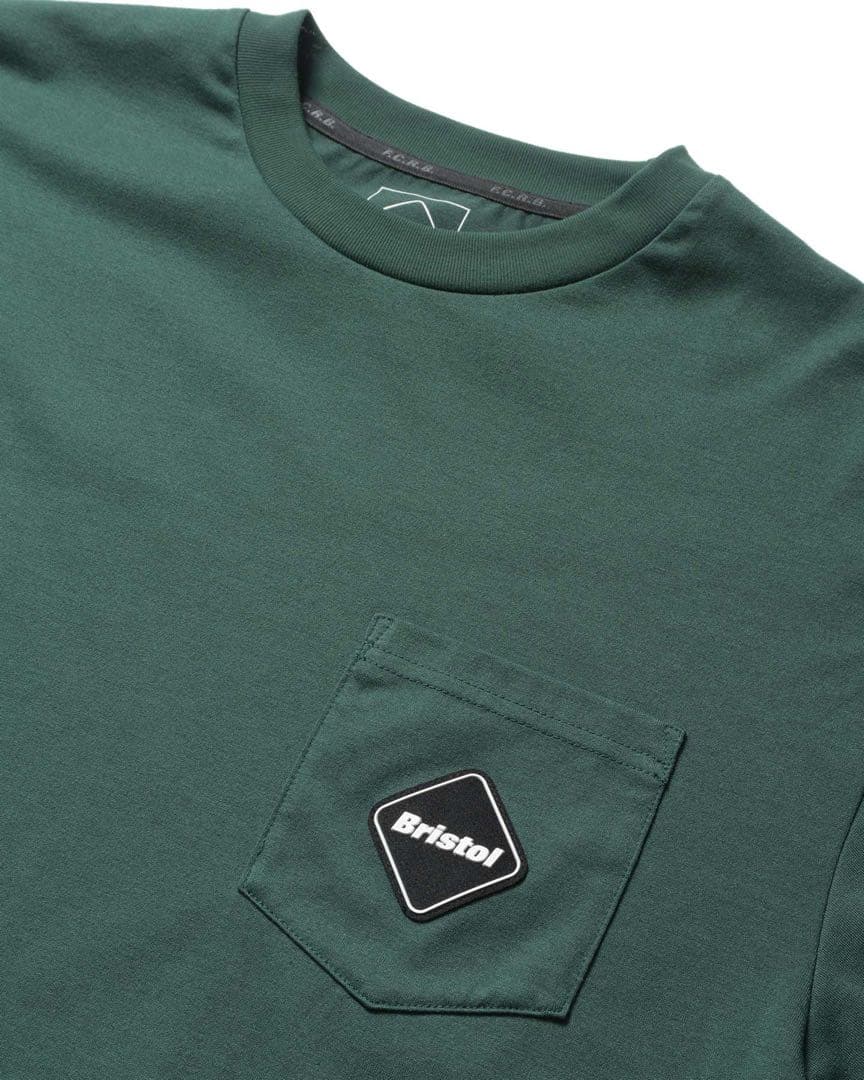 トップス F.C.R.B BLURRED LOGO L/S TEAM POCKET TEE