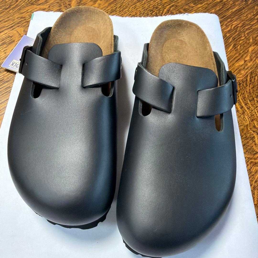 ブラックストラップ付きサンダル 38