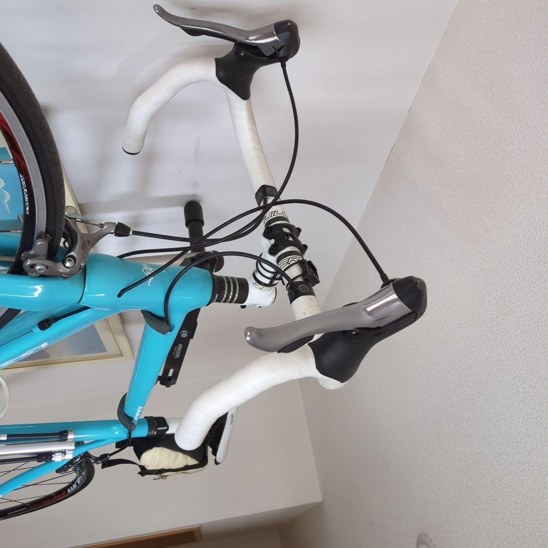 トライアスロンバイク 水色 アルミフレーム