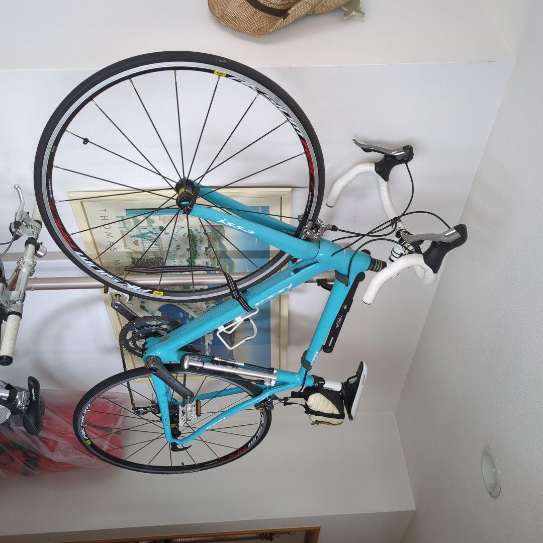 トライアスロンバイク 水色 アルミフレーム