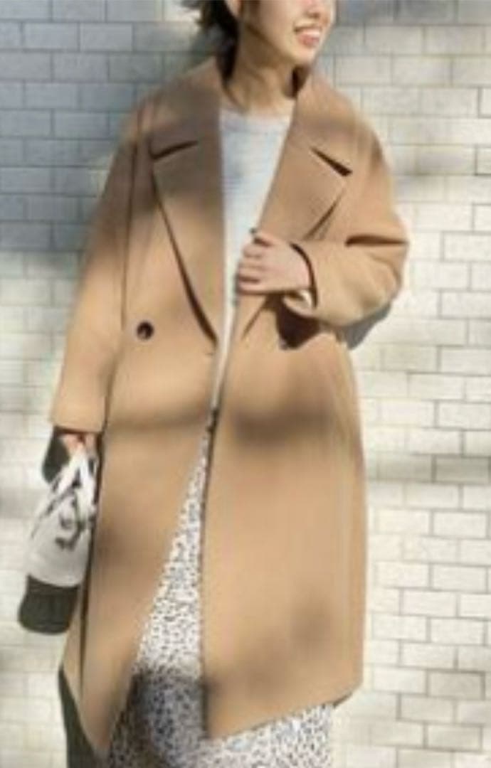 Spick&Span Wフェイスビックカラーコート ベージュ 美品