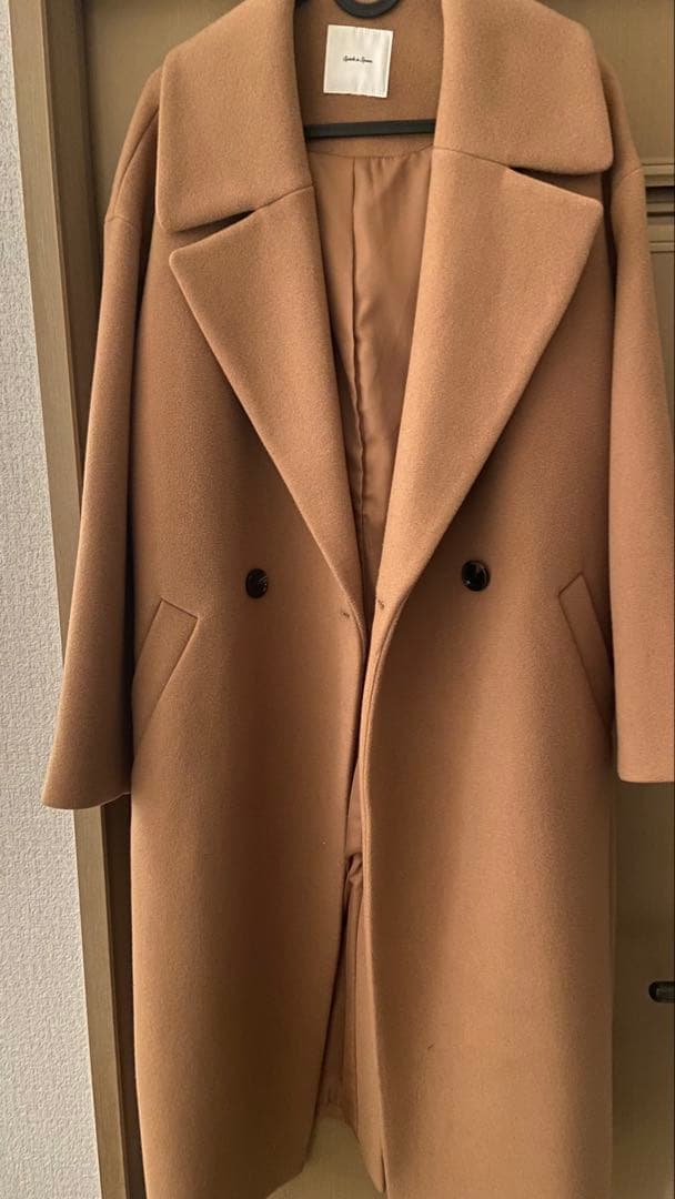 Spick&Span Wフェイスビックカラーコート ベージュ 美品