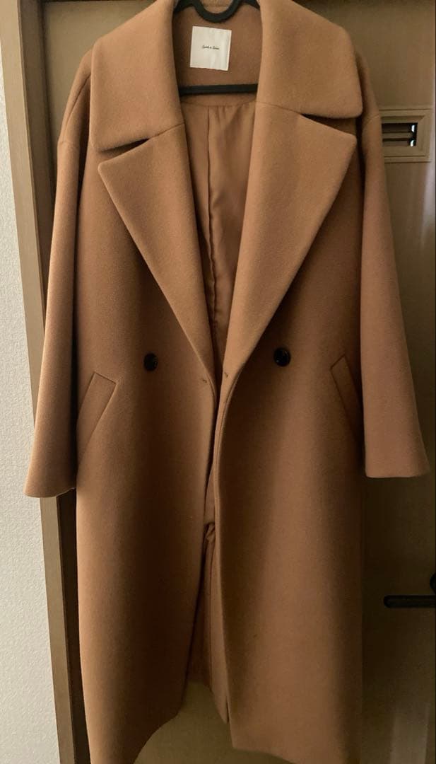 Spick&Span Wフェイスビックカラーコート ベージュ 美品