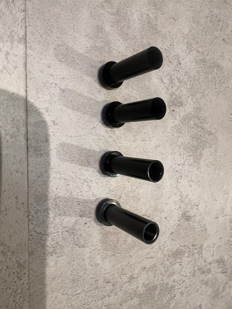 バリアルスペーサー　ブラック3本新品ガンメタ使用4本セット