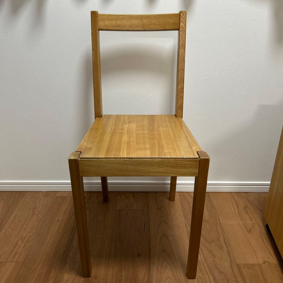 取りに来られる方限定！無印良品 廃番品 タモ材 デスク ワゴン チェア一式