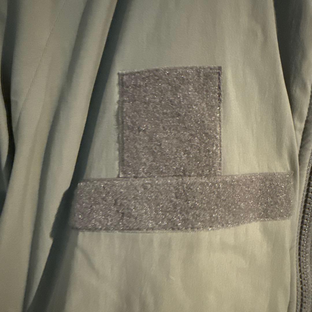 level7 アルファ　ミリタリーダウンジャケット カーキ　プリマロフト