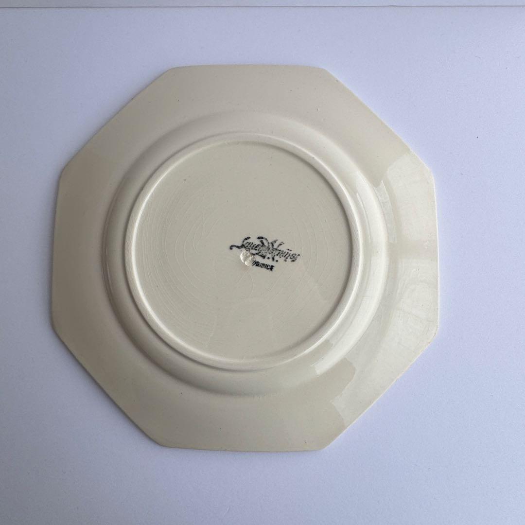 フランスアンティーク　サルグミンヌ　オクトゴナル　デザートプレート