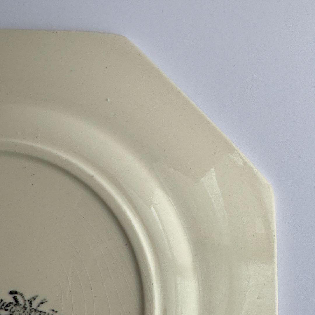 フランスアンティーク　サルグミンヌ　オクトゴナル　デザートプレート