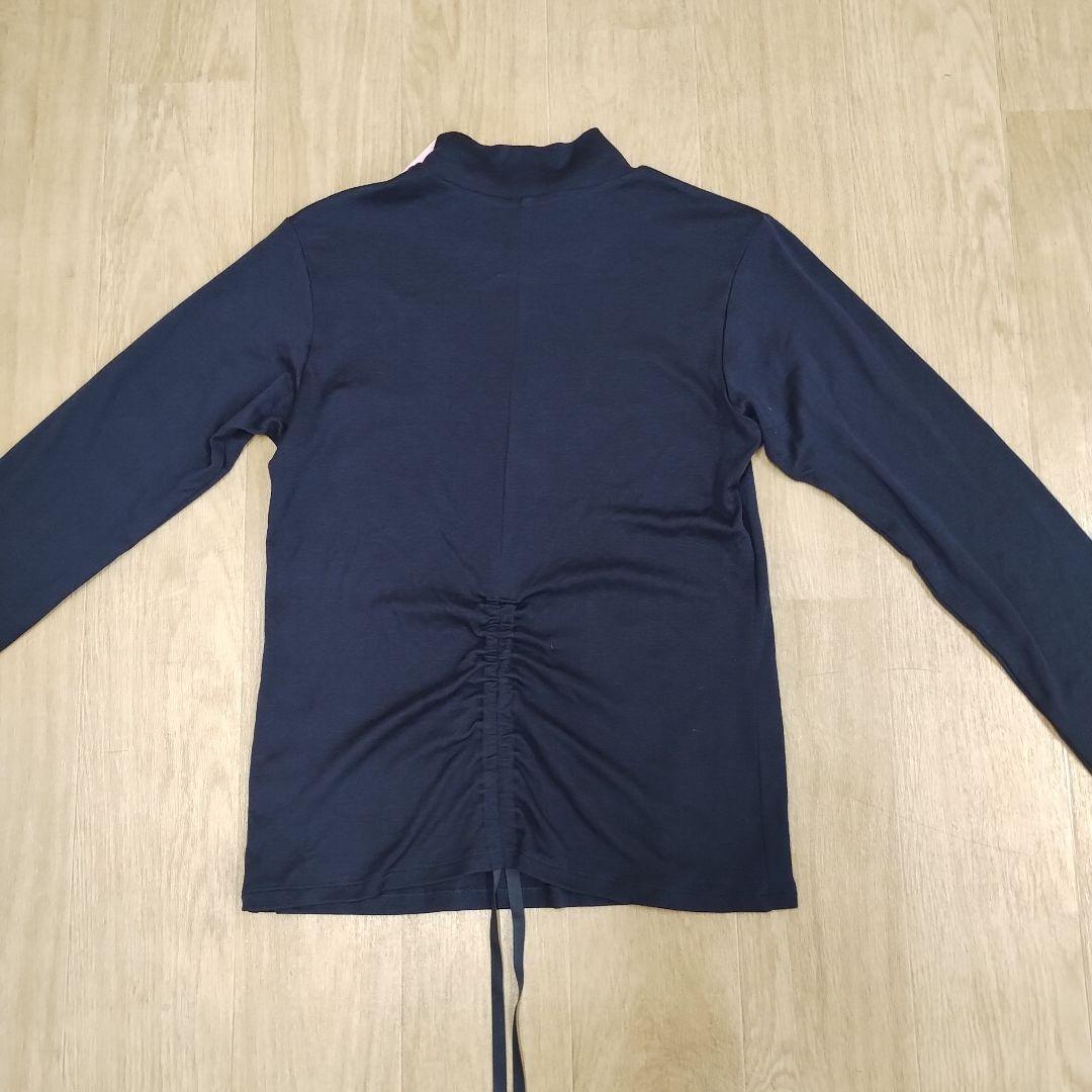 新品　チャコット　トップス　ドロースリングハイネックTシャツ　ネイビー