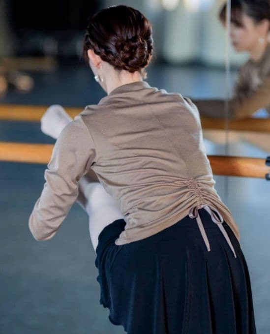 新品　チャコット　トップス　ドロースリングハイネックTシャツ　ネイビー