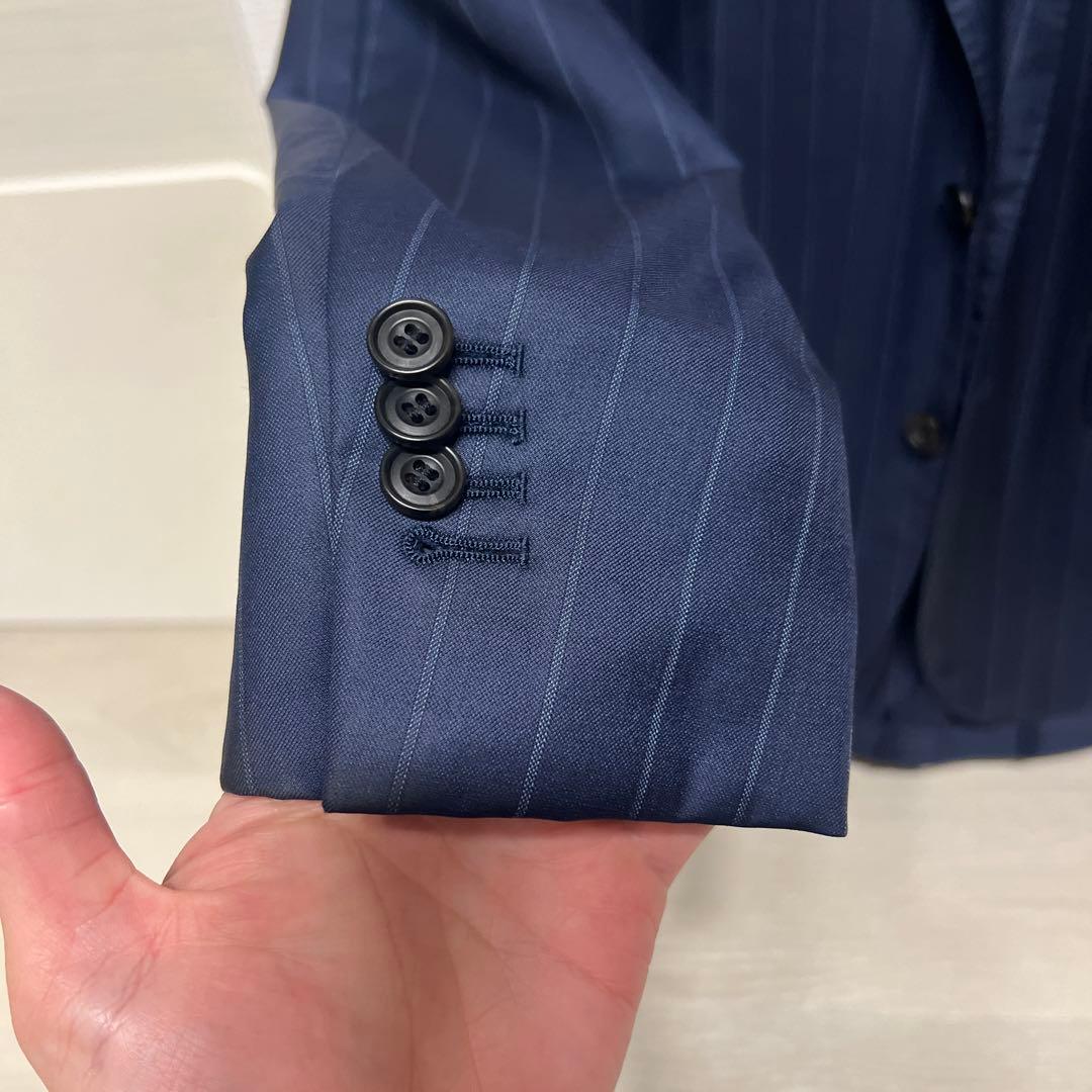 定価約28万 ロロピアーナ　ネイビースーツ　サイズ約48