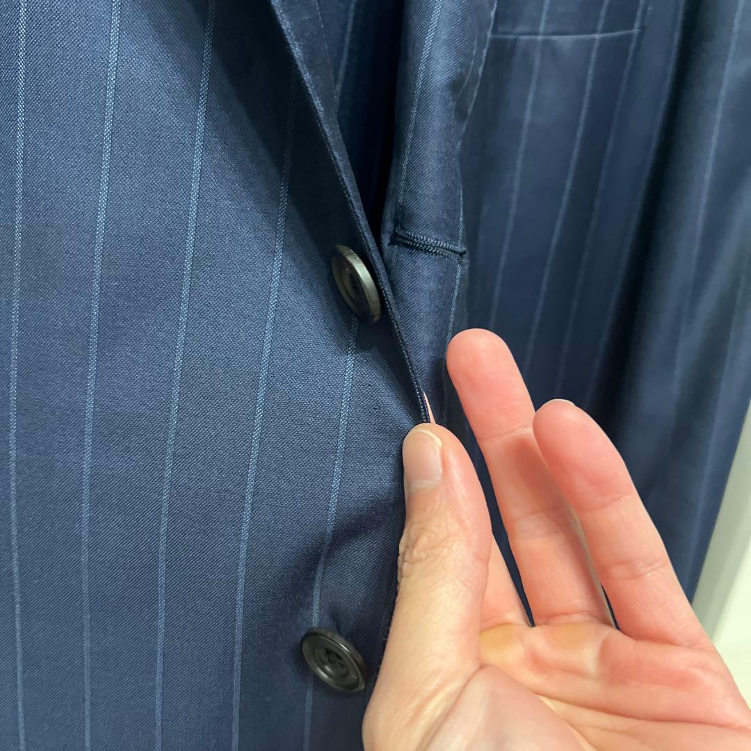 定価約28万 ロロピアーナ　ネイビースーツ　サイズ約48