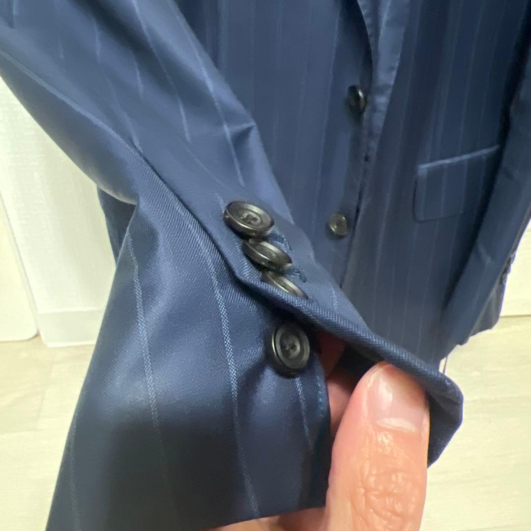 定価約28万 ロロピアーナ　ネイビースーツ　サイズ約48