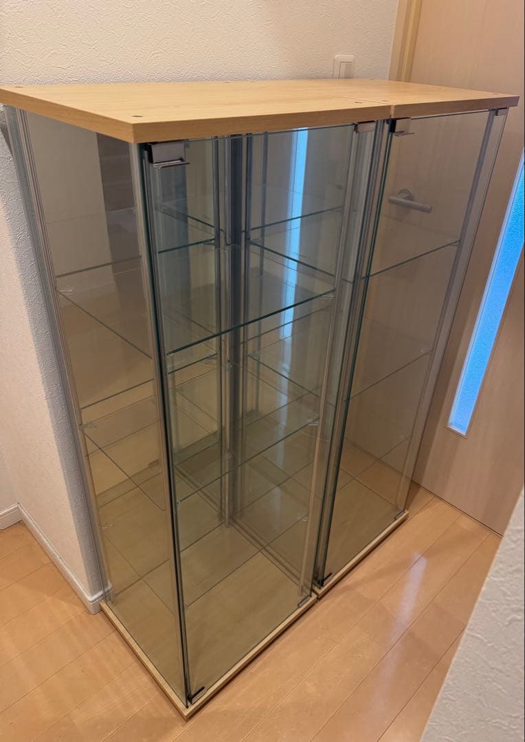 不二貿易 ガラスディスプレイケース 4段