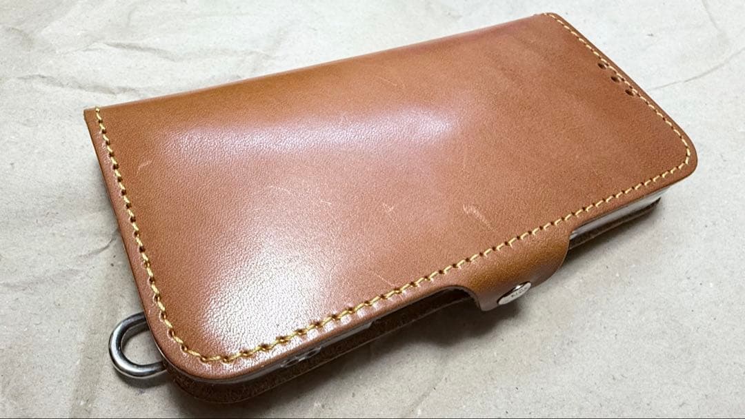 iPhone16pro 本革手帳タイプ 栃木レザー おまけ付き