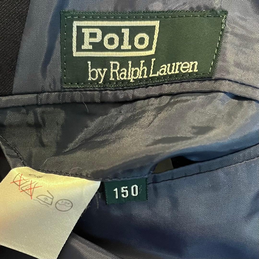 【未使用ほぼ新品に近い】ラルフローレン紺ブレセットアップ★上150★下160★★