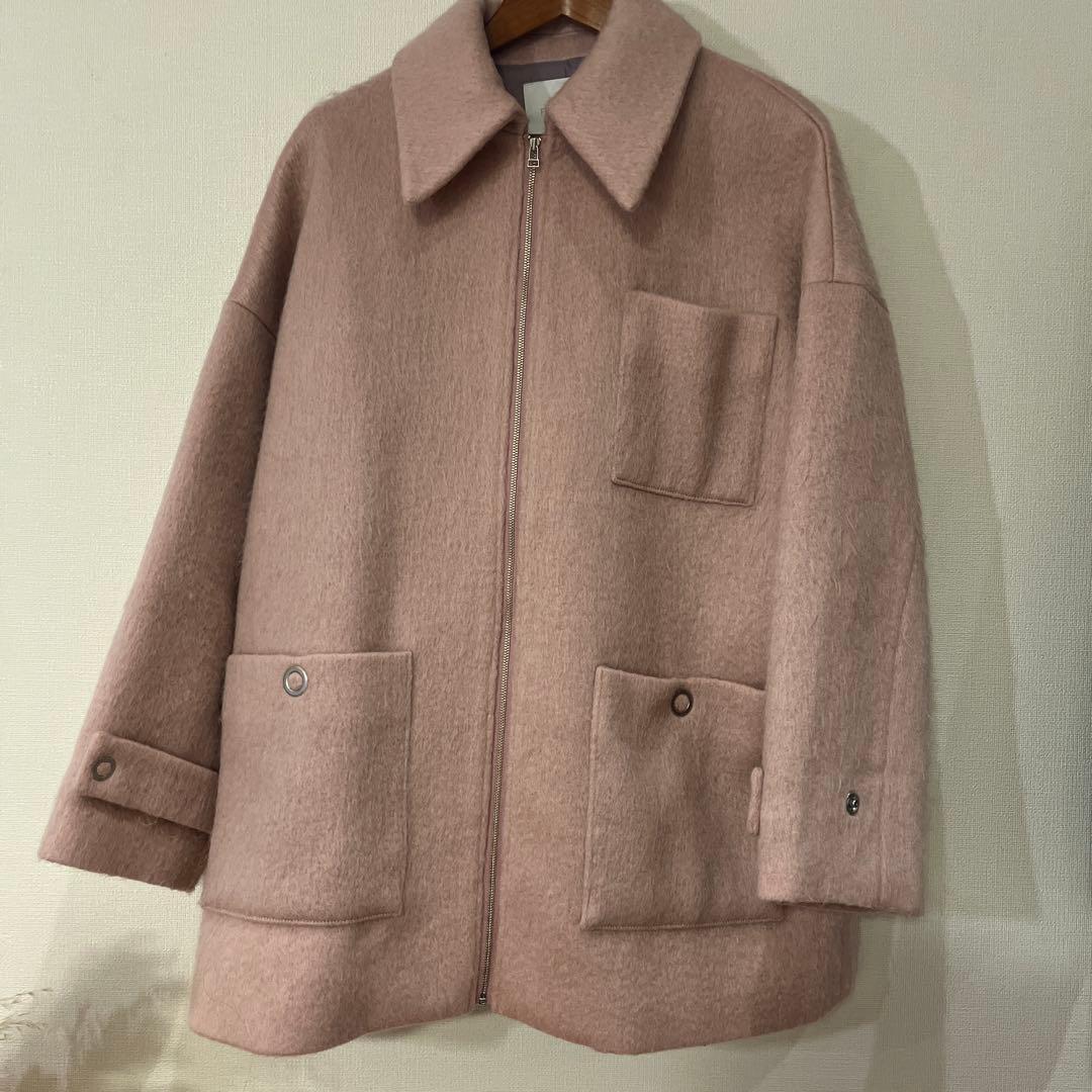 値下げしました!!♡firsthand♡リサイクルシャギーZIPコート