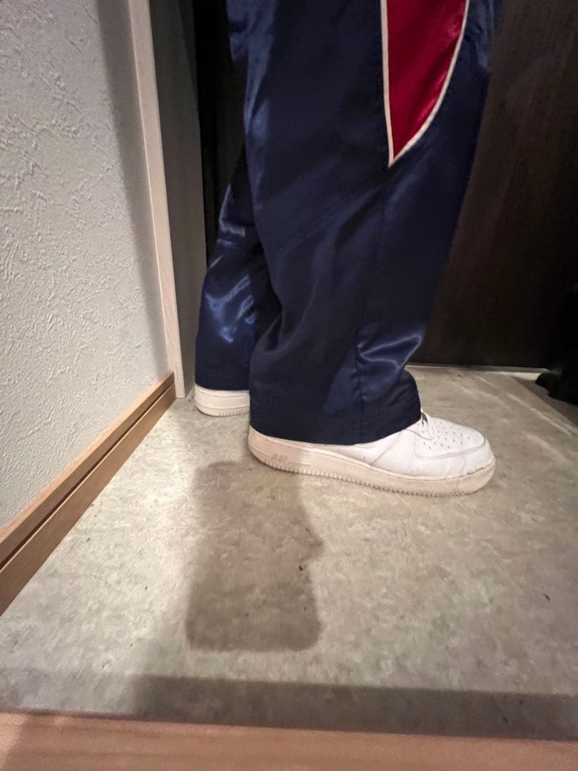 Supreme パンツ　ネイビー/レッド