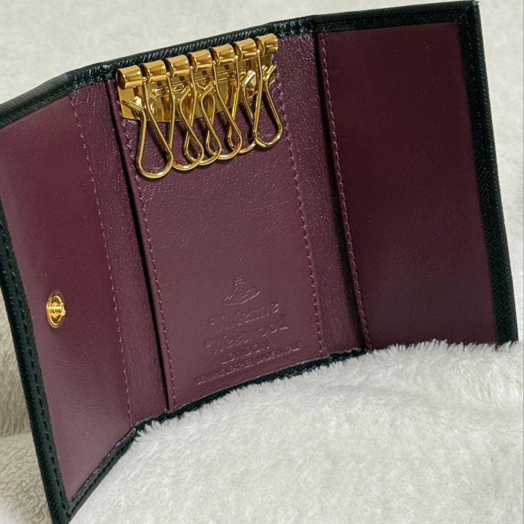 ヴィヴィアン★キーケース★レザー★黒系★未使用美品★箱付き