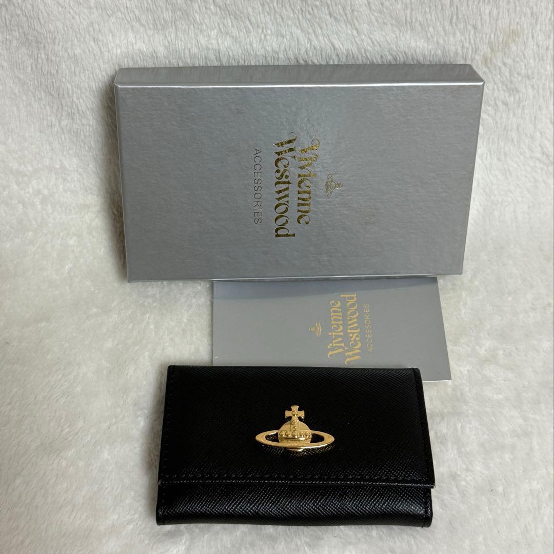 ヴィヴィアン★キーケース★レザー★黒系★未使用美品★箱付き