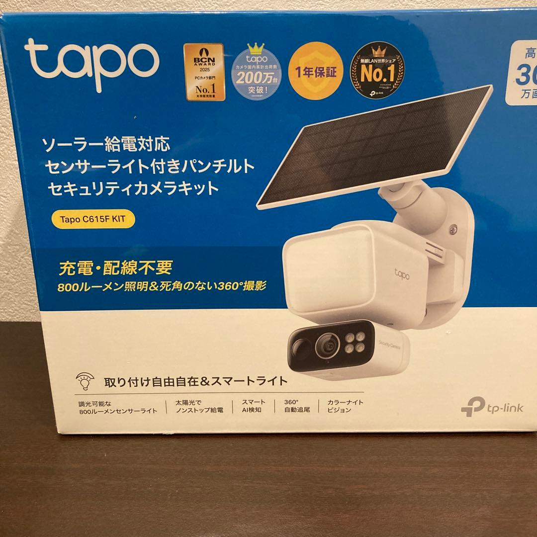 ​【新品】Tapo C615F 屋外 防犯カメラ ソーラー 自動点灯 双方向通話
