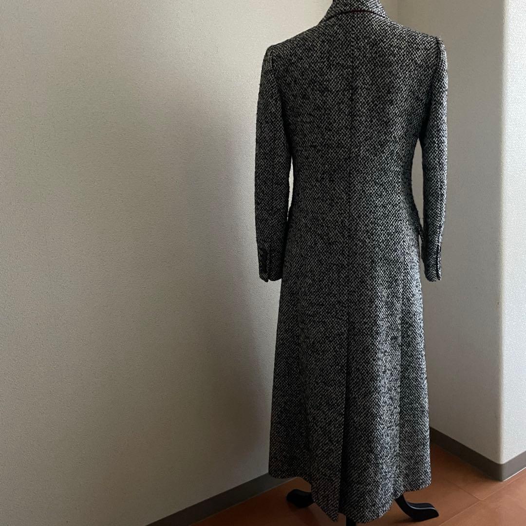 MAX&Co. ツィードダブルブレスト ロングチェスターコート 40