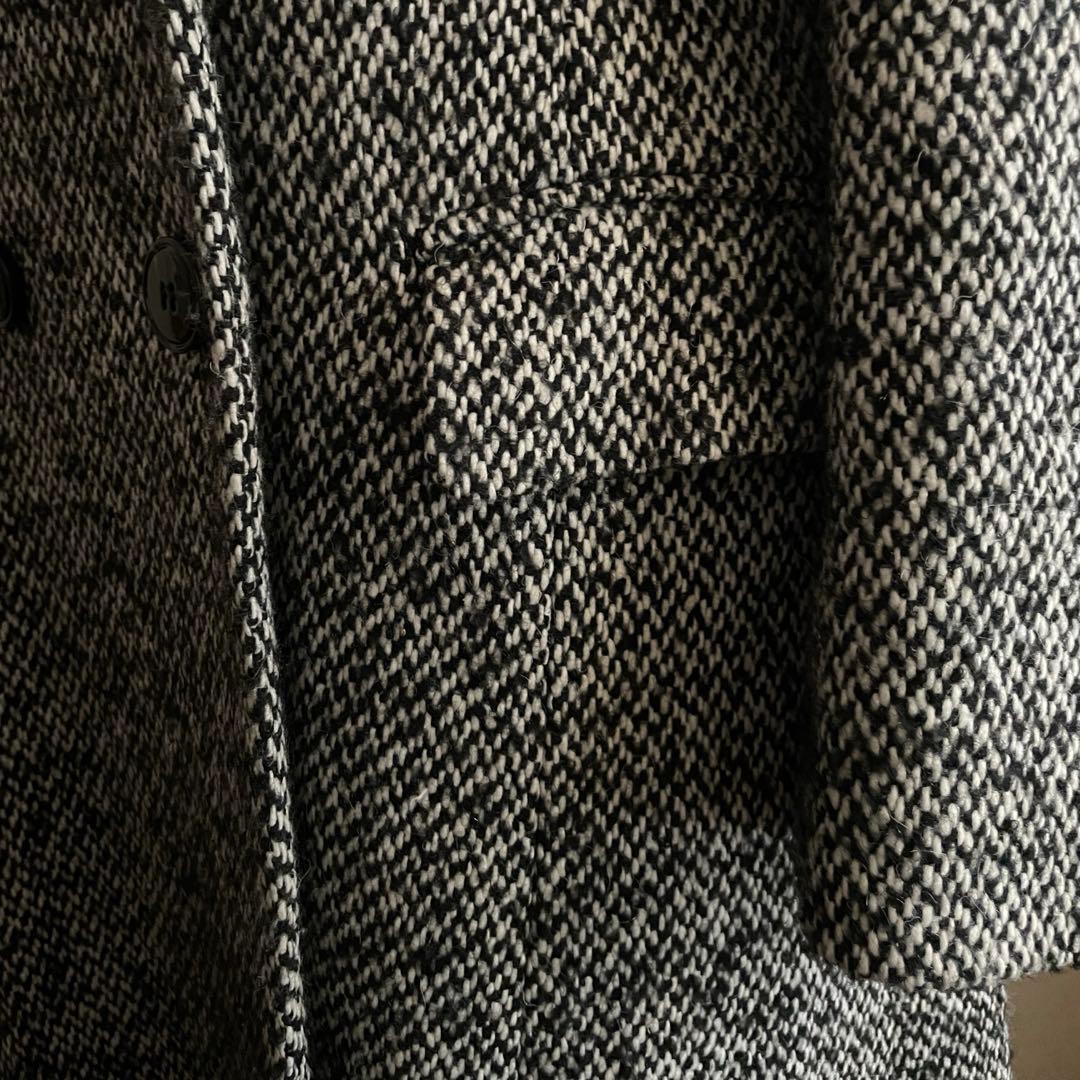 MAX&Co. ツィードダブルブレスト ロングチェスターコート 40