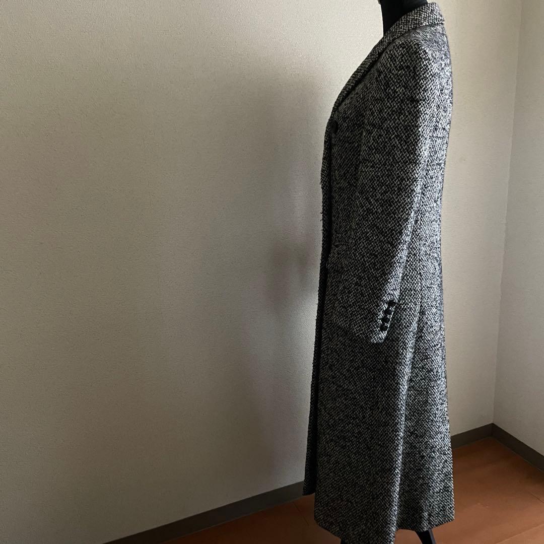 MAX&Co. ツィードダブルブレスト ロングチェスターコート 40