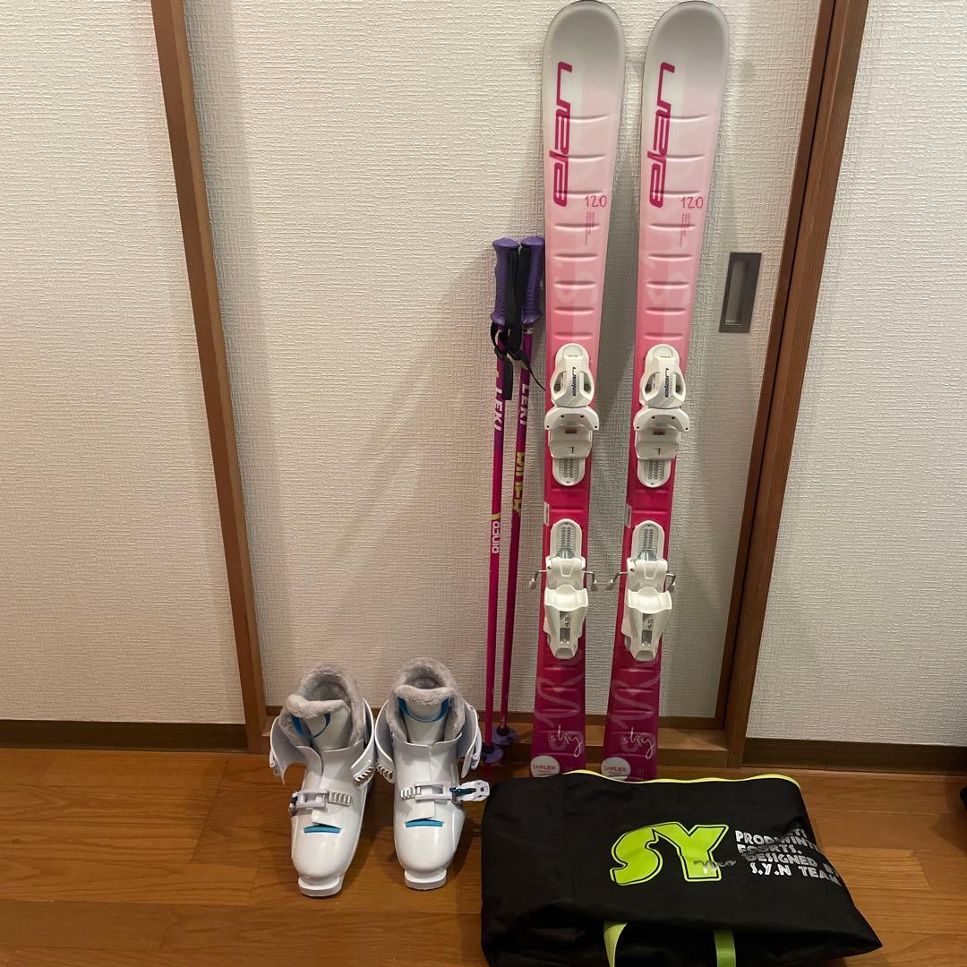 ELAN エラン　スキー板　ブーツ　ストック　ケース　スキーセット