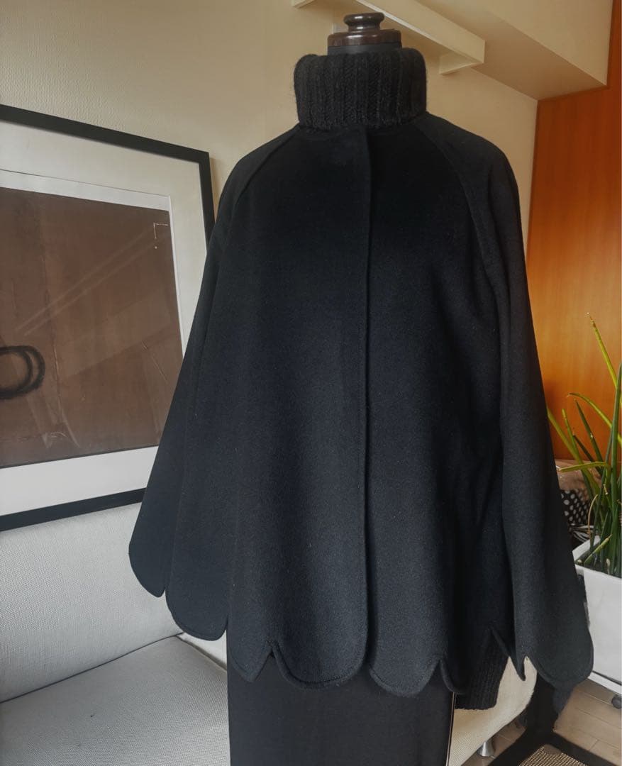 cygne★シーニュ★『Sophie』カシミア×ウールタイプ★ポンチョ★ケープ