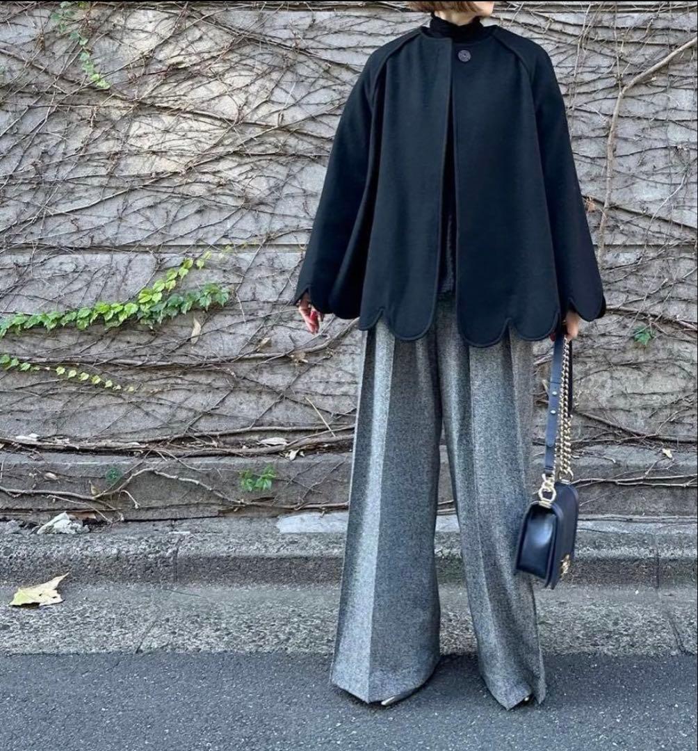 cygne★シーニュ★『Sophie』カシミア×ウールタイプ★ポンチョ★ケープ