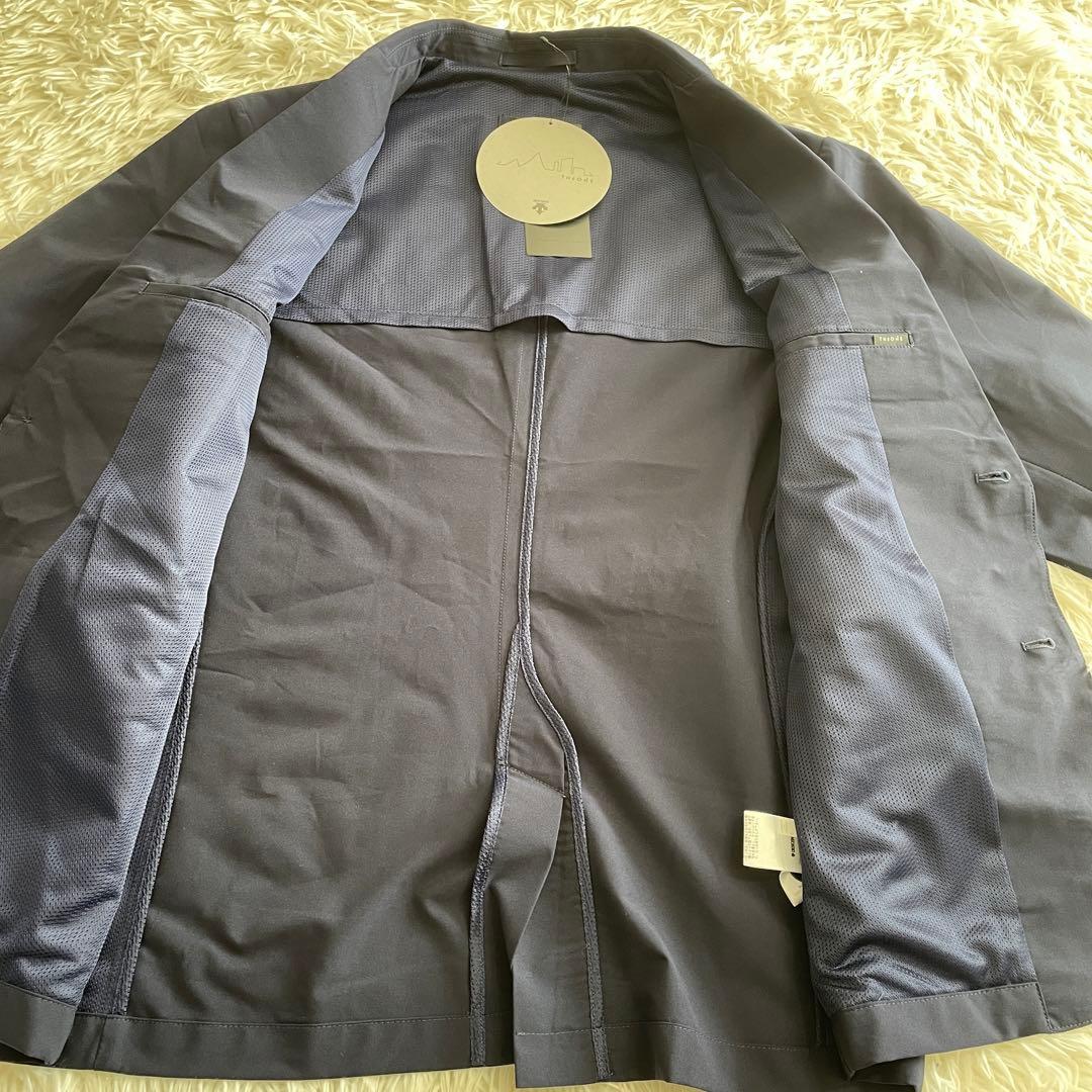 新品　デサント　スーツ 上下　セットアップ ビジネス ネイビー　XL