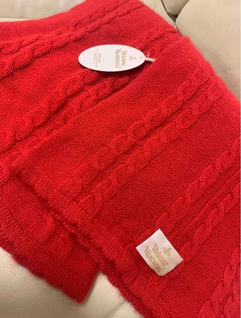 Vivienne Westwoodマフラーストール 新品 未使用 赤