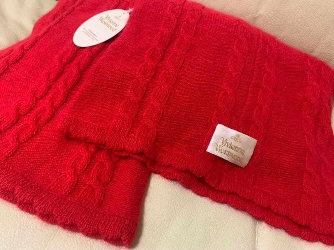 Vivienne Westwoodマフラーストール 新品 未使用 赤