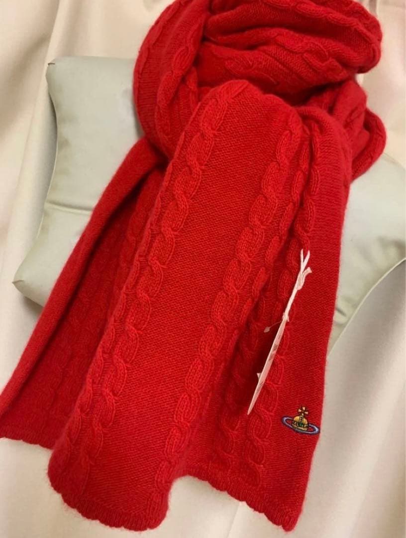 Vivienne Westwoodマフラーストール 新品 未使用 赤