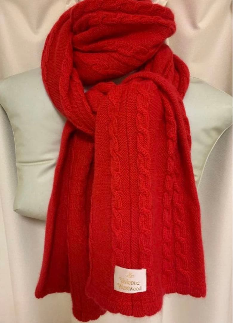 Vivienne Westwoodマフラーストール 新品 未使用 赤