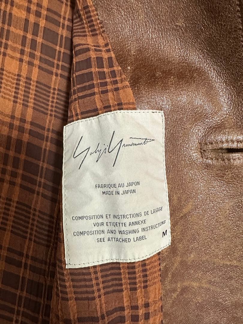 ヨウジヤマモト 革コート