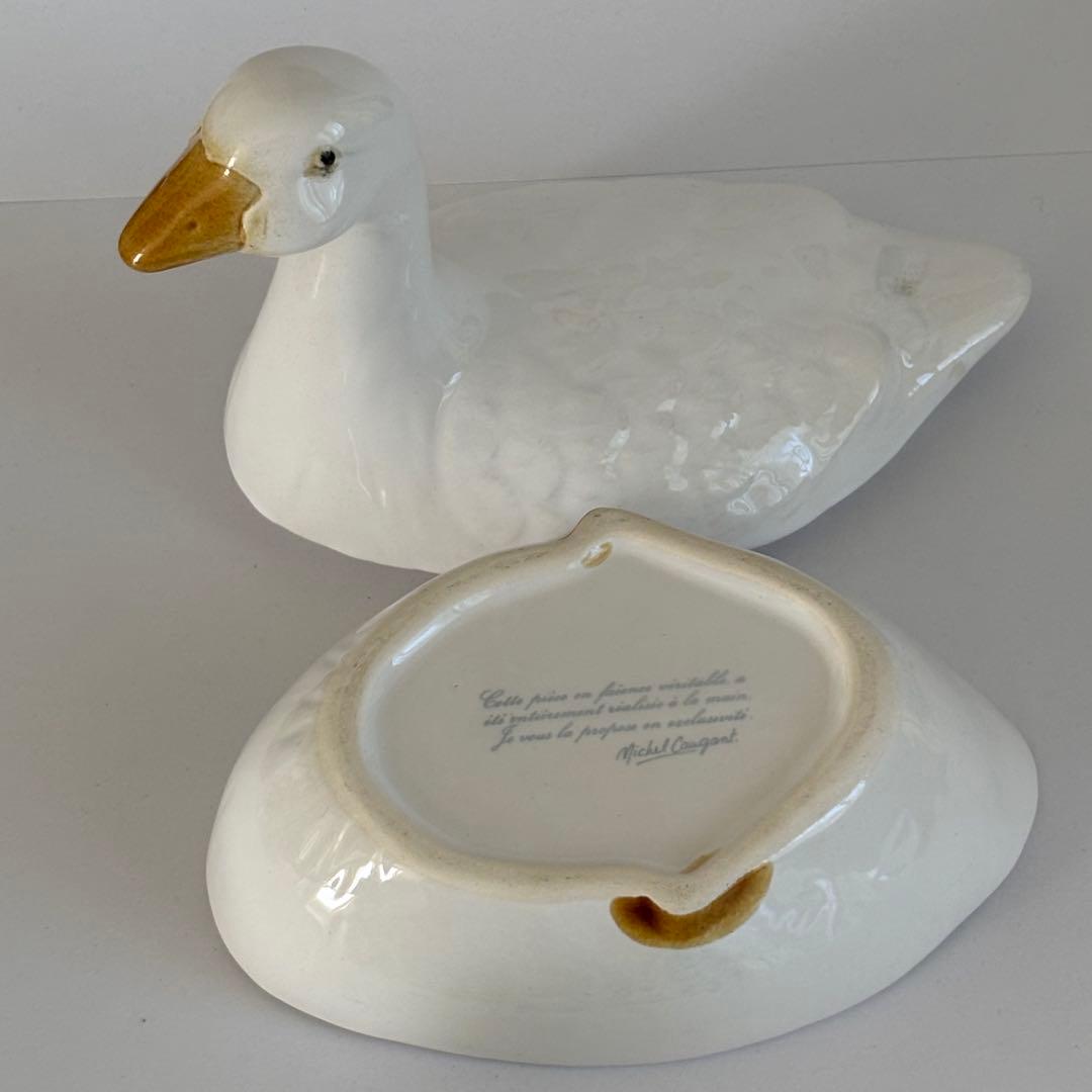 お取り置き中　フランスアンティーク ミッシェルコーガン アヒル テリーヌポット