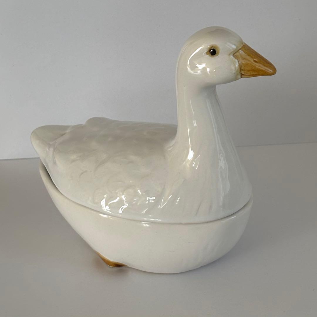 お取り置き中　フランスアンティーク ミッシェルコーガン アヒル テリーヌポット