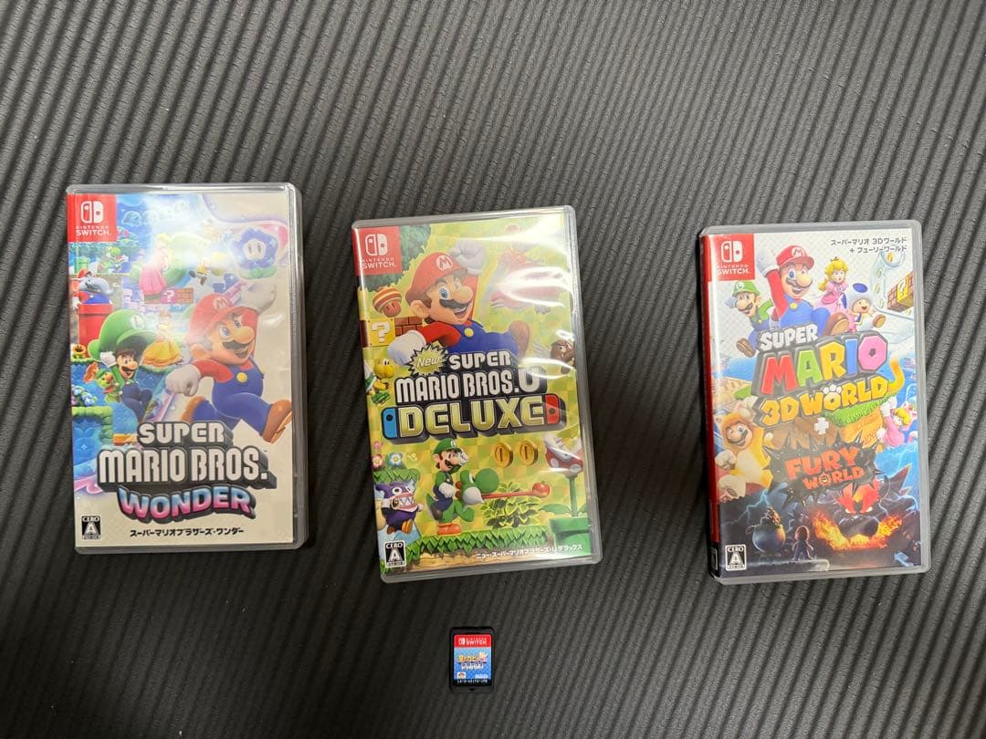 Switchソフト4本セット マリオ3Dマリオワンダー マリオU カービィwii