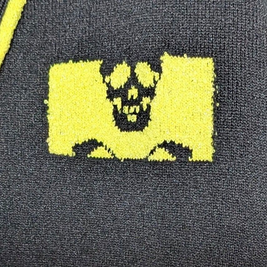 極美品◎マークアンドロナ 2024年 Pave カーディガン スカルロゴ 黒 M