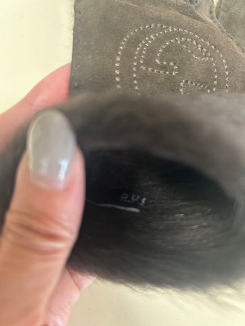 グッチ GUCCI レザー スエード 手袋
