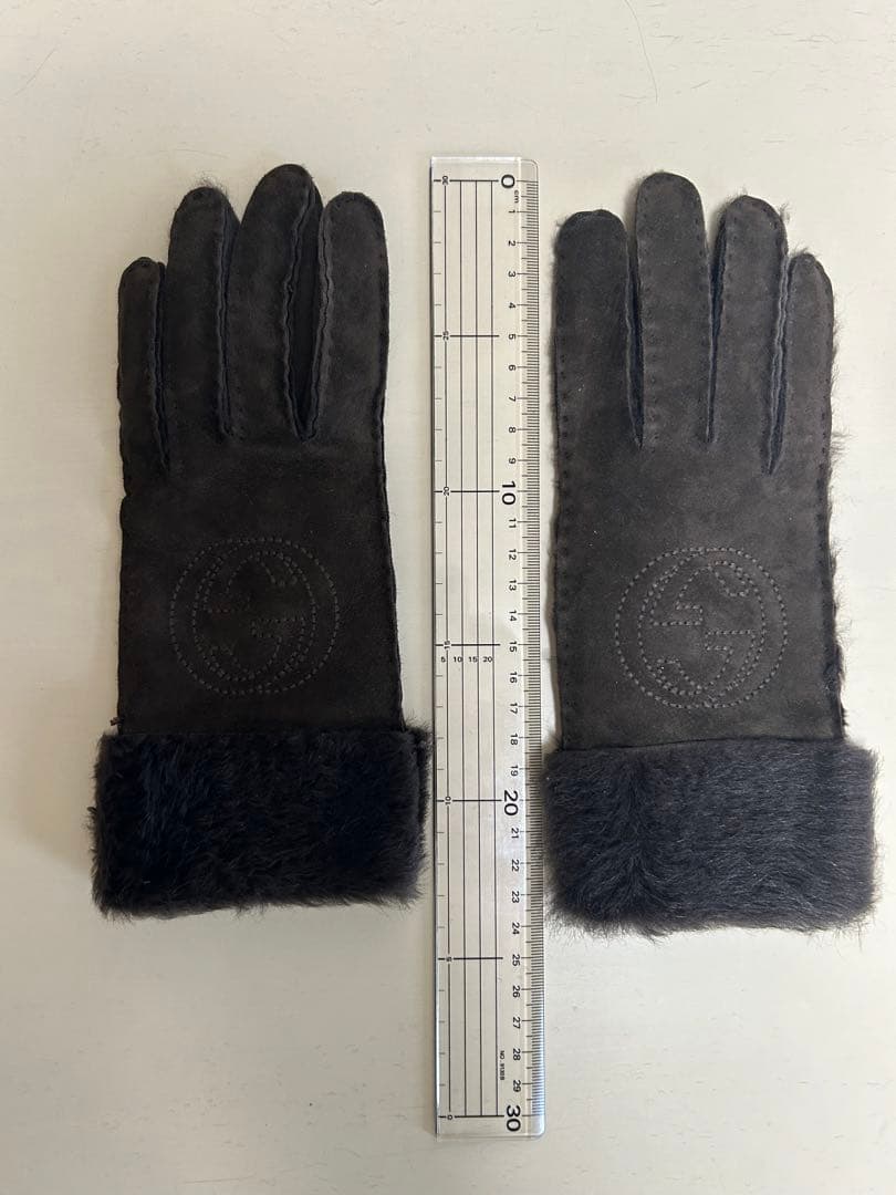 グッチ GUCCI レザー スエード 手袋