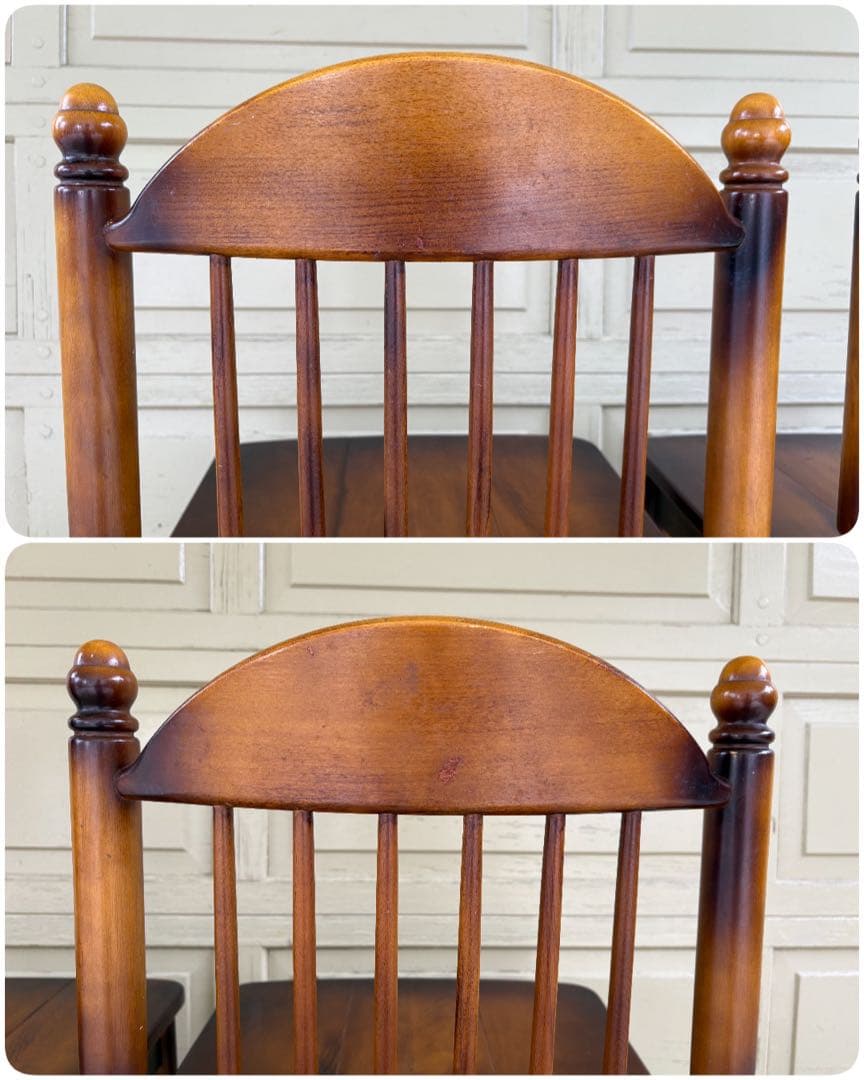 カリモク コロニアル ダイニングチェア 2脚セット 806039 馬車刻印付き