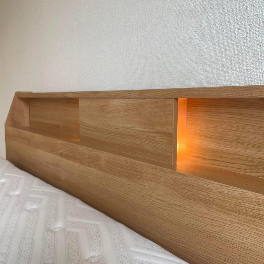 【ニトリ】収納付きクイーンベッド ＆ マットレス付き