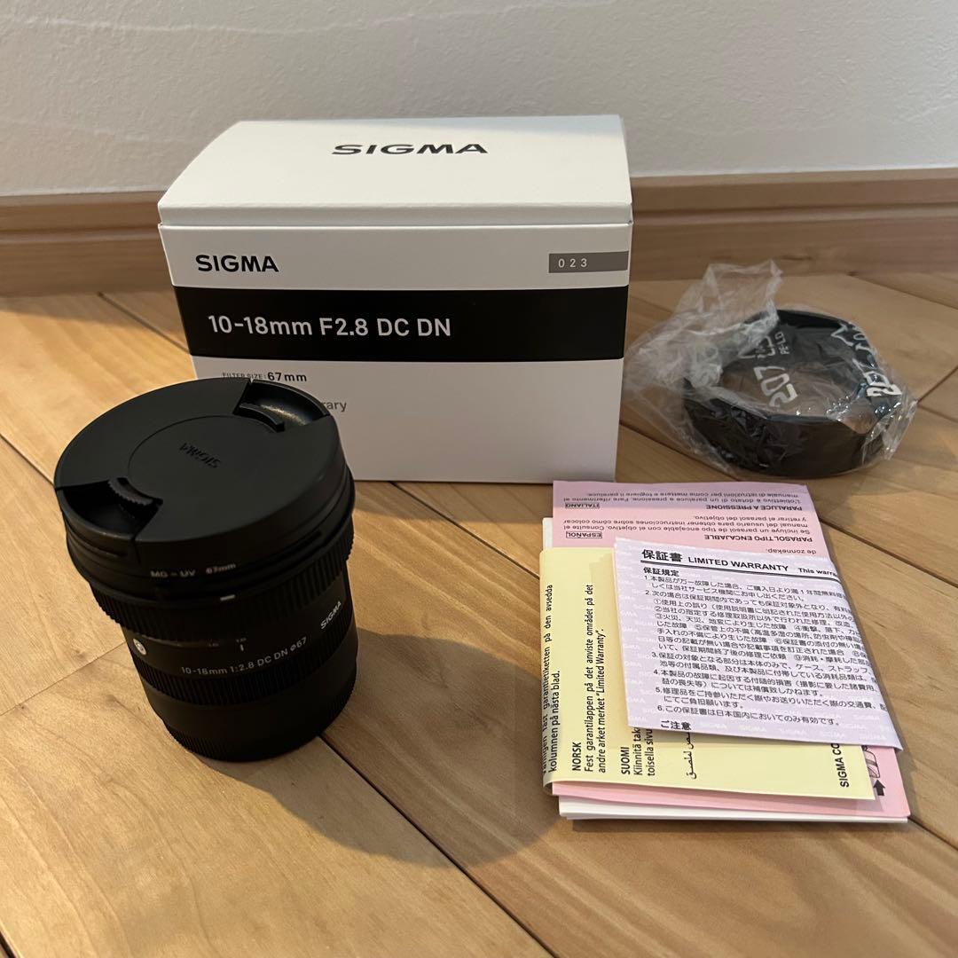 【美品】sigma 10-18mm f2.8 Eマウント